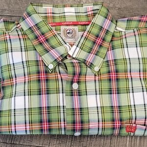 Cinch Men's Green Plaid Shirt